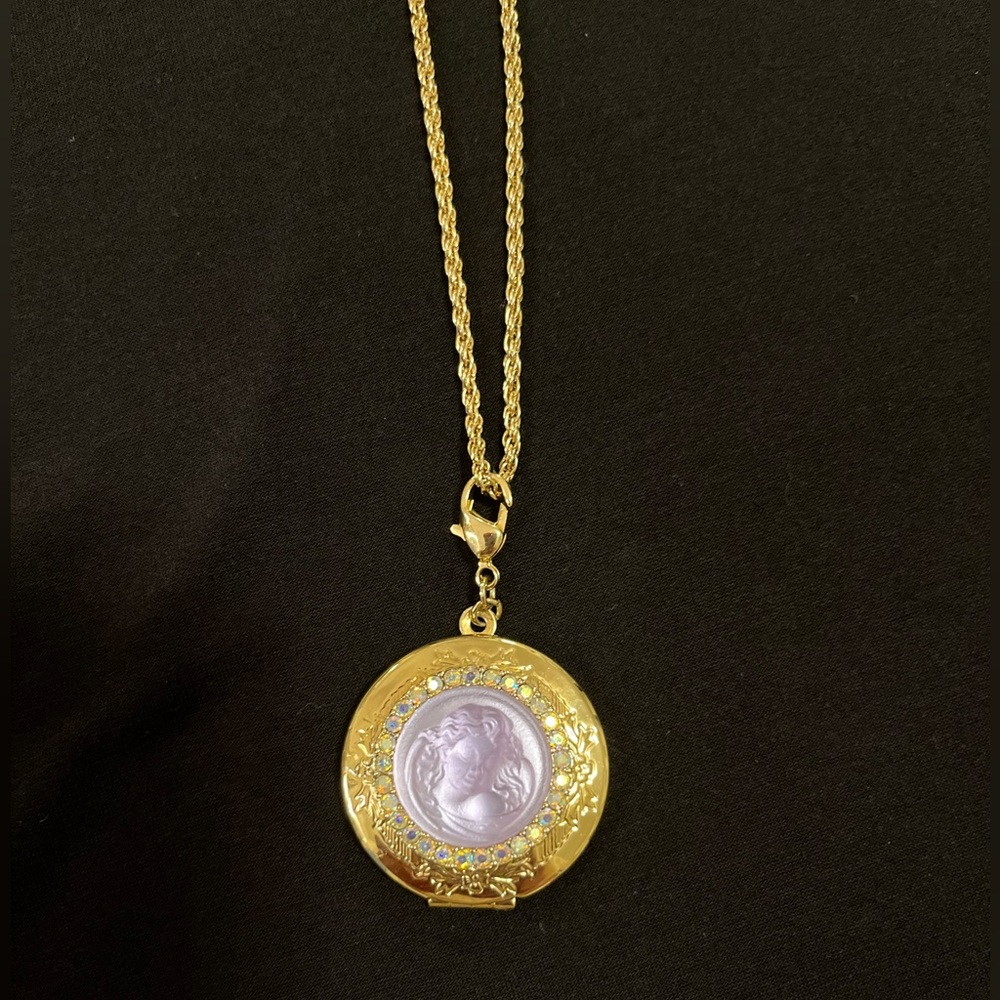 Kirks Folly Vintage Love Never Dies Angel Face Necklace